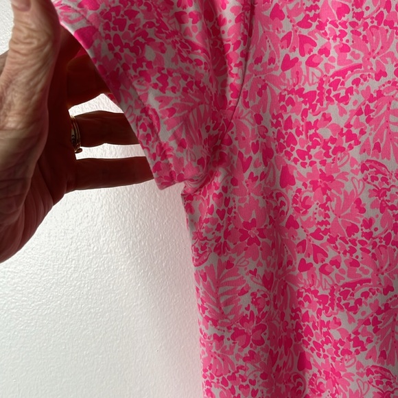 Lilly Pulitzer Jorge Romper in Print Pink Shandy Invest A Gator, Medium. - Picture 7 of 16